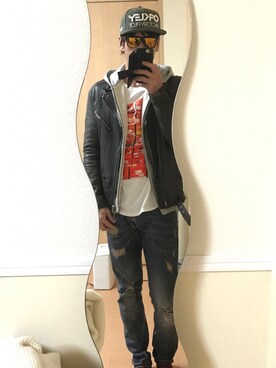 たけぞうさん（メンズ・181cm）の春コーディネート