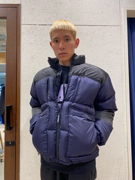 「XLARGE（エクストララージ）のアイテム（ダウンジャケット/コート）」を使った、香村大貴さん（メンズ・165cm）の冬コーディネート