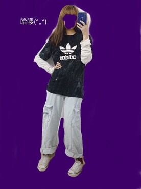 「休闲」｜「アイテム（スリッポン）」を使った、是一个女生さん（レディース・160cm）の秋コーディネート
