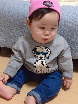 りこたんさん（キッズ・70cm）の秋コーディネート