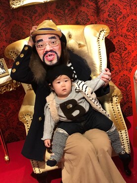 りこたんさん（キッズ・70cm）の冬コーディネート