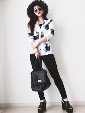 「H&M（エイチ・アンド・エム）のアイテム（その他）」を使った、amy さん（レディース・164cm）の夏コーディネート
