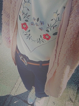 「tiptop」｜ノコさん(17)さん（レディース・159cm）の冬コーディネート