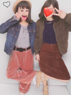 ノコさん(17)さん(レディース・159cm)の冬コーディネート