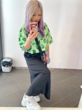 「FR2（エフアールツー）のアイテム（シューズ）」を使った、えびさん（レディース・160cm）の夏コーディネート