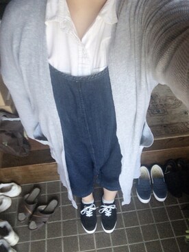 「お買い物」｜「アイテム（オールインワン・サロペット）」を使った、ＳＨＩＭＡさん（レディース・159cm）の春コーディネート