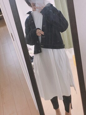 「Shelly island（シェリーアイランド）のアイテム（レギンス/スパッツ）」を使った、ゆ。さん（レディース・158cm）の春コーディネート