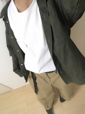 「ライブ」｜「アイテム（その他アウター）」を使った、ゆ。さん（レディース・158cm）の春コーディネート