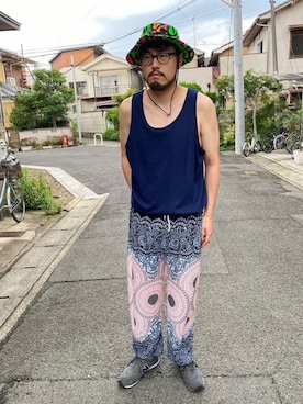 「CLAMP（クランプ）のアイテム（その他パンツ）」を使った、DAISUKE  UCHIKAWAさん（メンズ・180cm）の冬コーディネート