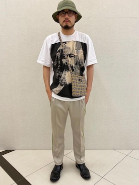 「Needles（ニードルス）のアイテム（バッグ）」を使った、DAISUKE  UCHIKAWAさん（メンズ・180cm）の冬コーディネート