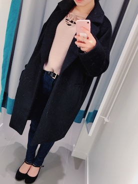 Mamika Matumuraさん（レディース・151cm）の冬コーディネート