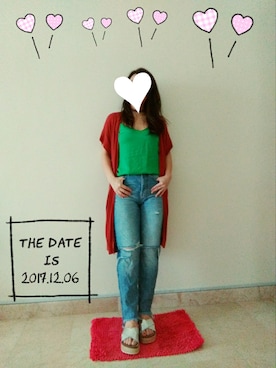 「PULL&BEAR（プルアンドベア）のアイテム（サンダル）」を使った、Mi.さん（レディース・164cm）の冬コーディネート