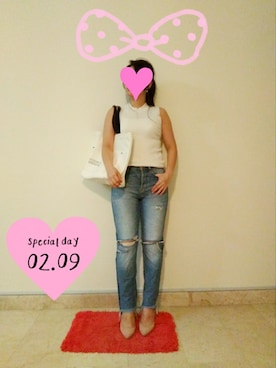 「OCEAN UNION GENERAL STORE（オーシャンユニオン）のアイテム」を使った、Mi.さん（レディース・164cm）の冬コーディネート