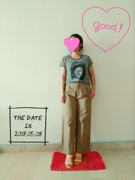 「JUNK FOOD（ジャンクフード）のアイテム」を使った、Mi.さん（レディース・164cm）の春コーディネート