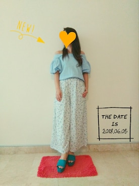 「widepants」｜Mi.さん（レディース・164cm）の夏コーディネート