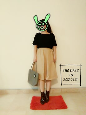 「アイテム（ブーティ）」を使った、Mi.さん（レディース・164cm・30代）の秋コーディネート