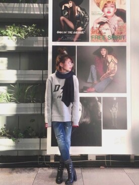 「ディーゼル」｜「アイテム（その他）」を使った、yuuuuiさん（レディース・156cm）の秋コーディネート