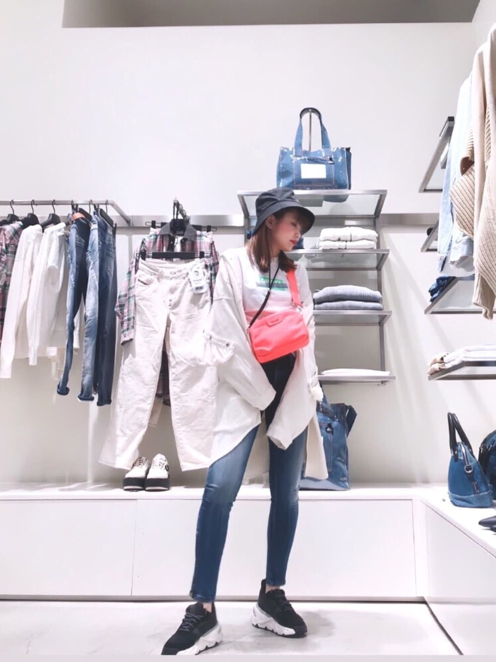 DIESEL（ディーゼル）の「レディース ジョグジーンズジップ
