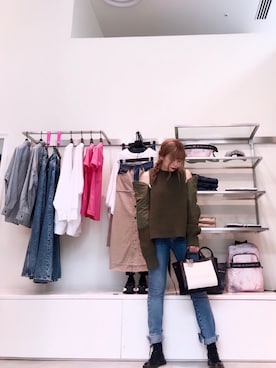 「アイテム（キーケース/キーアクセサリー、シルバー系）」を使った、yuuuuiさん（レディース・156cm）の秋コーディネート