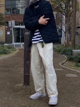 「TIGORA（ティゴラ）のアイテム（ジャケット/アウター）」を使った、FUKUDA YUTAさん（メンズ・173cm）の冬コーディネート