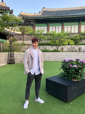 「アイテム（フォーマルスーツ/小物）」を使った、iamhunick さん（メンズ・184cm・20代）の冬コーディネート
