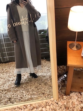 「FREE'S MART（フリーズマート）のアイテム（その他アウター）」を使った、madokaさん（レディース・153cm）の春コーディネート