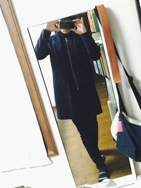 「Blue Standard （ブルースタンダード）のアイテム（ジャケット/アウター）」を使った、はやたろさん（メンズ・165cm）の冬コーディネート