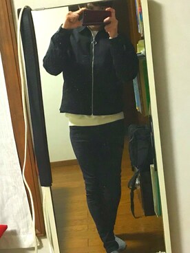 「Daniel Wellington」｜「アイテム（ブルゾン）」を使った、はやたろさん（メンズ・165cm）の秋コーディネート