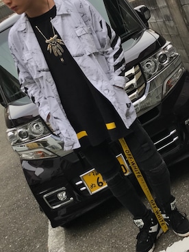 「EWING（ユーイング）のアイテム」を使った、Y.U.K.I.Y.A.さん（メンズ・181cm）の秋コーディネート
