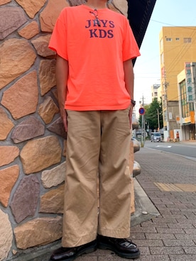 「Buzz Rickson's（バズリクソンズ）のアイテム（チノパンツ）」を使った、darumaさん（メンズ・182cm）の夏コーディネート