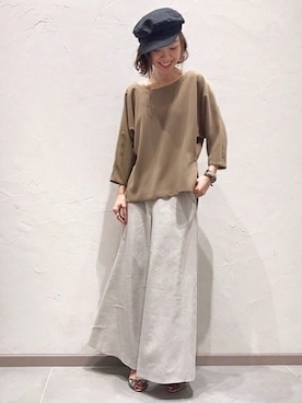 erikaさん（レディース・162cm）の春コーディネート