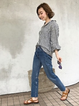 erikaさん（レディース・162cm）の春コーディネート