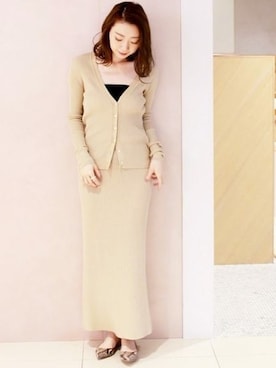 「パイソン柄」｜erikaさん（レディース・162cm）の秋コーディネート