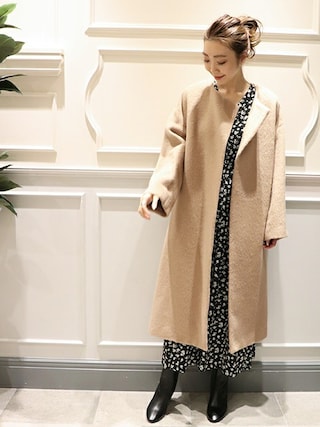 Plage プラージュ アルパカシャギーコート 38 ベージュ 日本製 plage（プラージュ）の「アルパカシャギーコート◇（）」 - WEAR