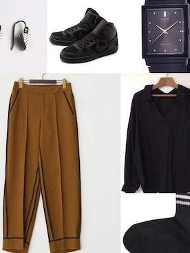 「ADORE（アドーア）のアイテム（パンツ）」を使った、ズミさん（レディース・162cm）の夏コーディネート