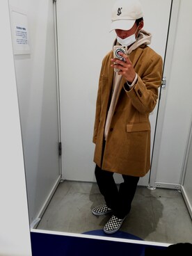 「OLD NAVY（オールドネイビー）のアイテム（ダウンジャケット/コート）」を使った、🔥Takumi🔥さん（メンズ・168cm）の冬コーディネート