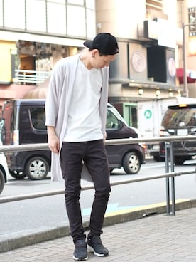「ストリートスナップ」｜「アイテム（ジャケット/アウター）」を使った、GOSTAR DE FUGAさん（メンズ・174cm）の春コーディネート
