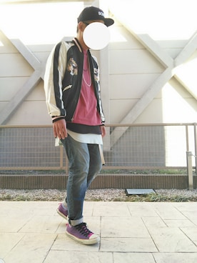 「417 EDIFICE（フォーワンセブンエディフィス）のアイテム（帽子）」を使った、T.さん（メンズ・177cm）の秋コーディネート