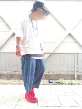 「TATRAS CONCEPT STORE（タトラスコンセプトストア）のアイテム（帽子）」を使った、T.さん（メンズ・177cm）の春コーディネート