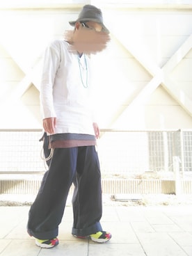 「ロング丈」｜「アイテム（財布/小物）」を使った、T.さん（メンズ・177cm）の秋コーディネート