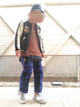 「ロング丈」｜「アイテム（財布/小物）」を使った、T.さん（メンズ・177cm）の冬コーディネート