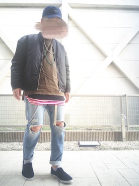 「HARE（ハレ）のアイテム（財布/小物）」を使った、T.さん（メンズ・177cm）の冬コーディネート
