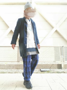 「Doシンプル部」｜「アイテム（帽子）」を使った、T.さん（メンズ・177cm）の春コーディネート