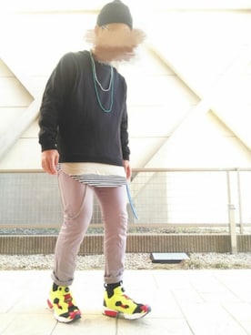 「ロング丈」｜「アイテム（財布/小物）」を使った、T.さん（メンズ・177cm）の秋コーディネート