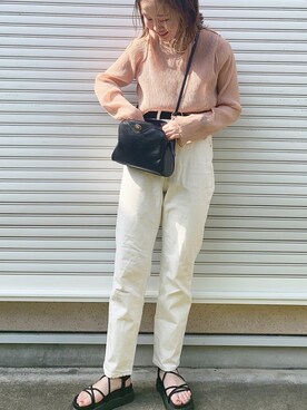「ハイウエストストレートジーンズ」｜marina_style1224さん（レディース・158cm）の夏コーディネート