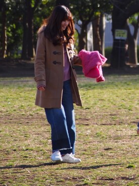 「CLEARIMPRESSION （クリアインプレッション）のアイテム（ジャケット/アウター）」を使った、YUIさん（レディース・161cm）の春コーディネート