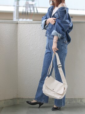 「NUWL（ヌール）のアイテム」を使った、YUIさん（レディース・162cm）の春コーディネート