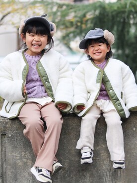 YUIさん（キッズ・110cm）の冬コーディネート