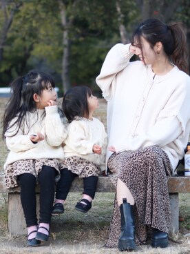 「Daddy Oh Daddy（ダディーオーダディー）のアイテム」を使った、YUIさん（キッズ・110cm）の春コーディネート