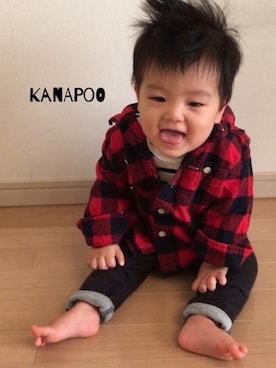 Kanapooさんの「マリニエール＆ミラレ半袖ボディ２枚組」を使ったコーディネート